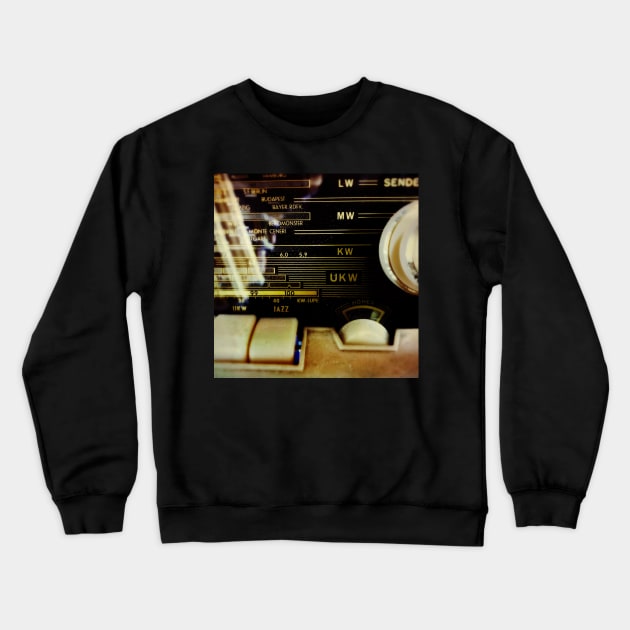 I heard it on the Radio Crewneck Sweatshirt by FrogAndToadsWorkshop